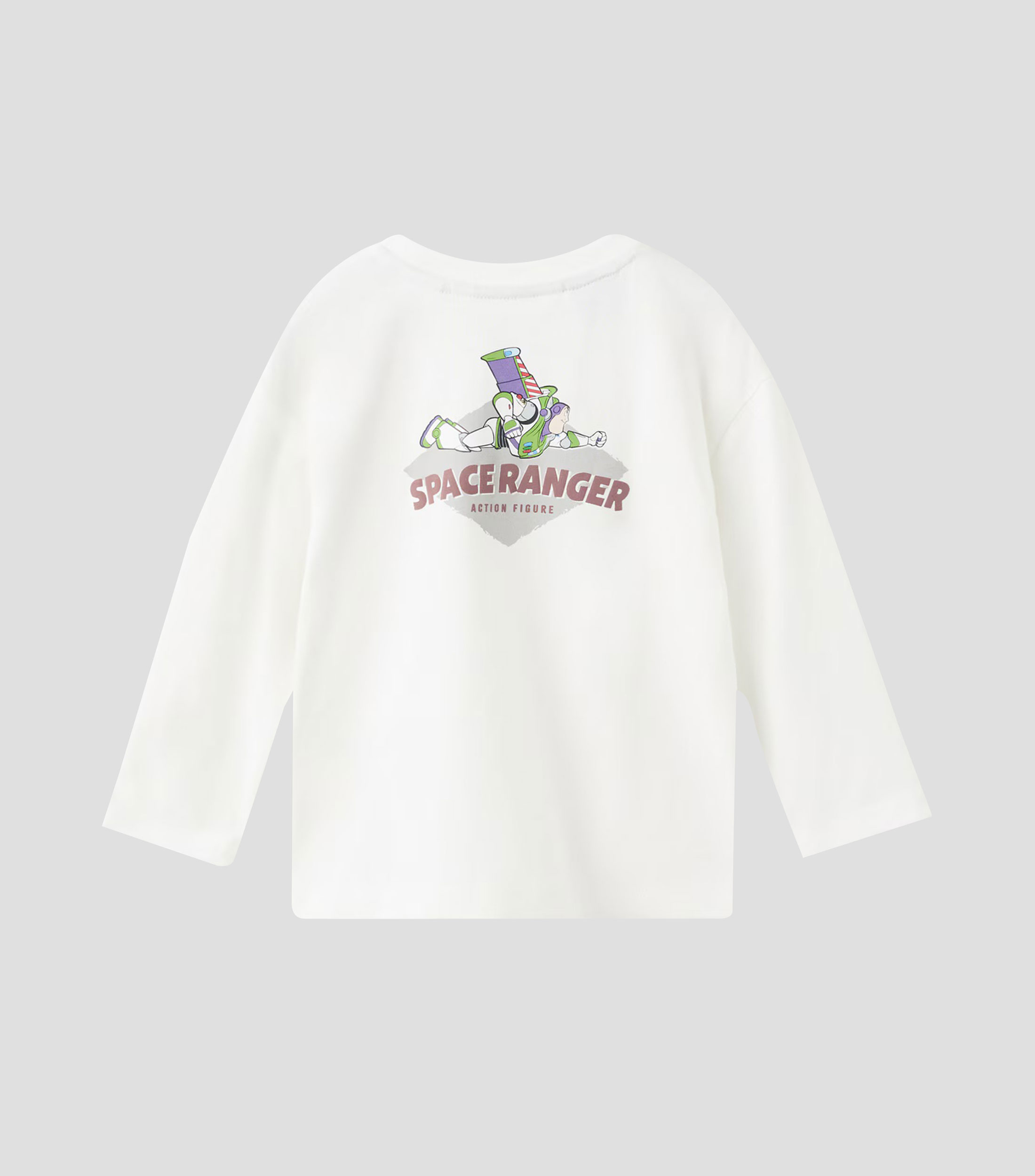Playera cuello redondo manga larga estampada Niño
